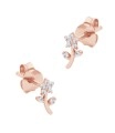 Beautiful Flower CZ Silver Stud Earring STS-6687